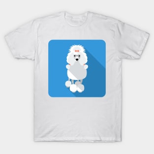 Poodle icon flat design T-Shirt